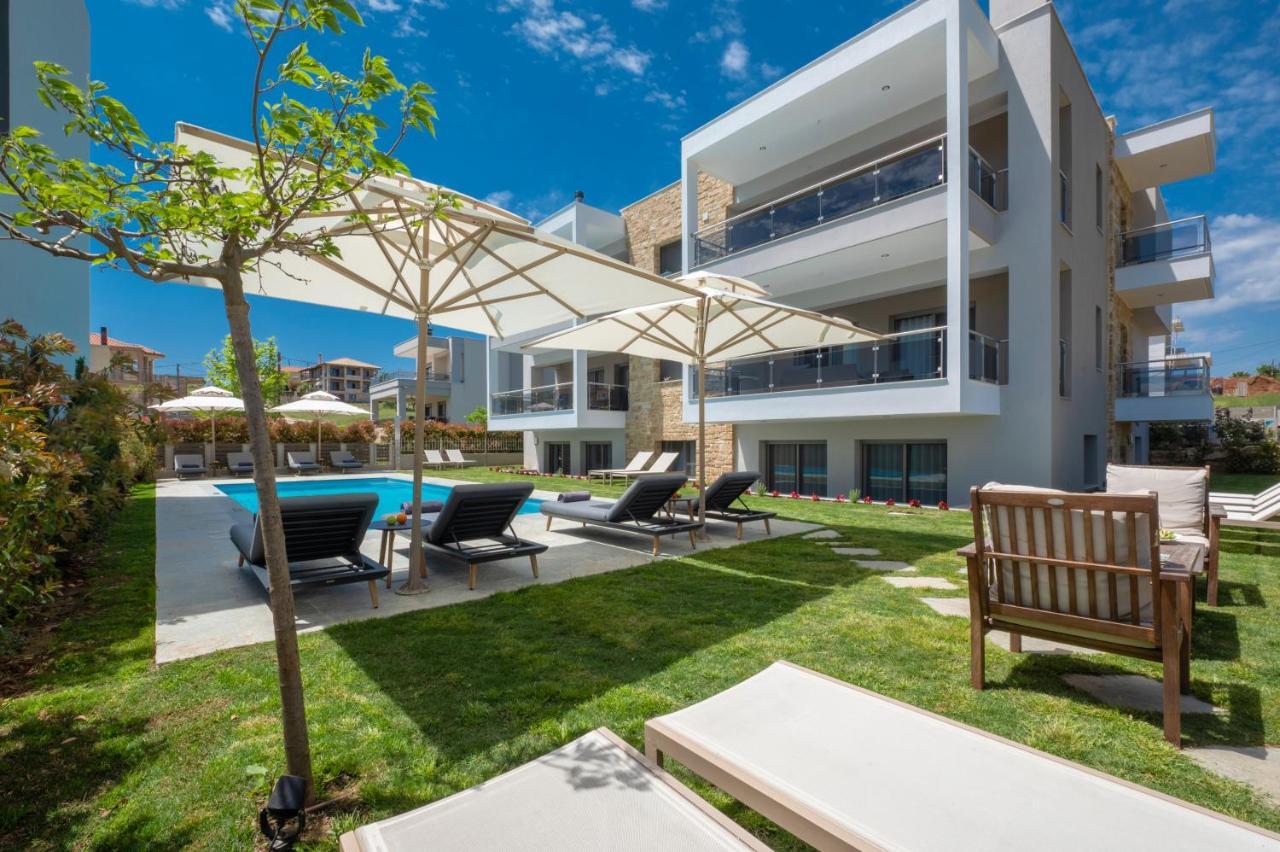 Sea Wind Luxury Apartments With Pool Kassandra Halkidikι Néa Fókaia Εξωτερικό φωτογραφία