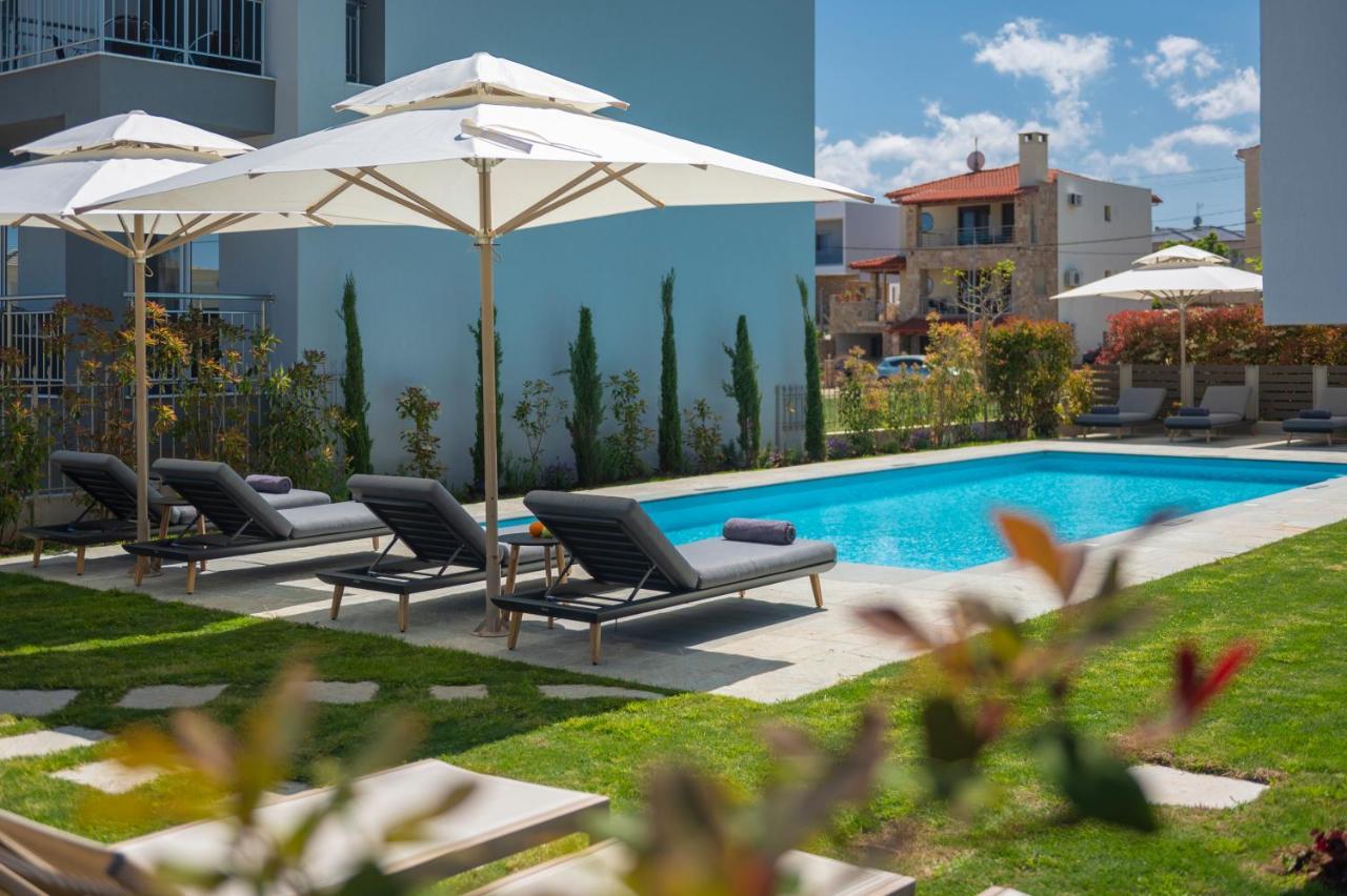Sea Wind Luxury Apartments With Pool Kassandra Halkidikι Néa Fókaia Εξωτερικό φωτογραφία
